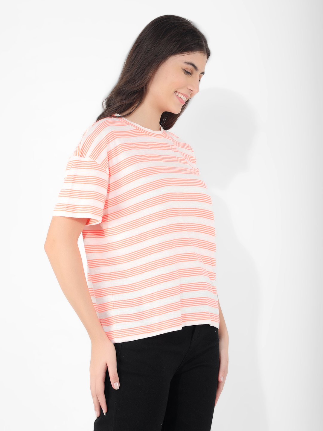 Numero Uno Women Striped White Top